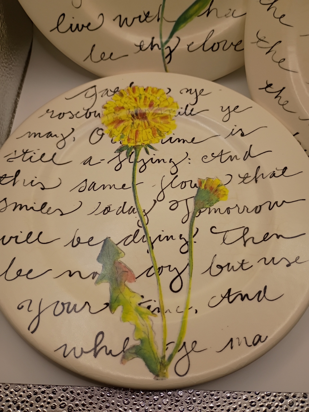 3 Made In Italy -Rosanna- Dessert Plates - Picture 2 of 5